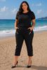 Immagine di PLUS SIZE HIGHLY STRETCH ELASTICATED THREE QUARTER